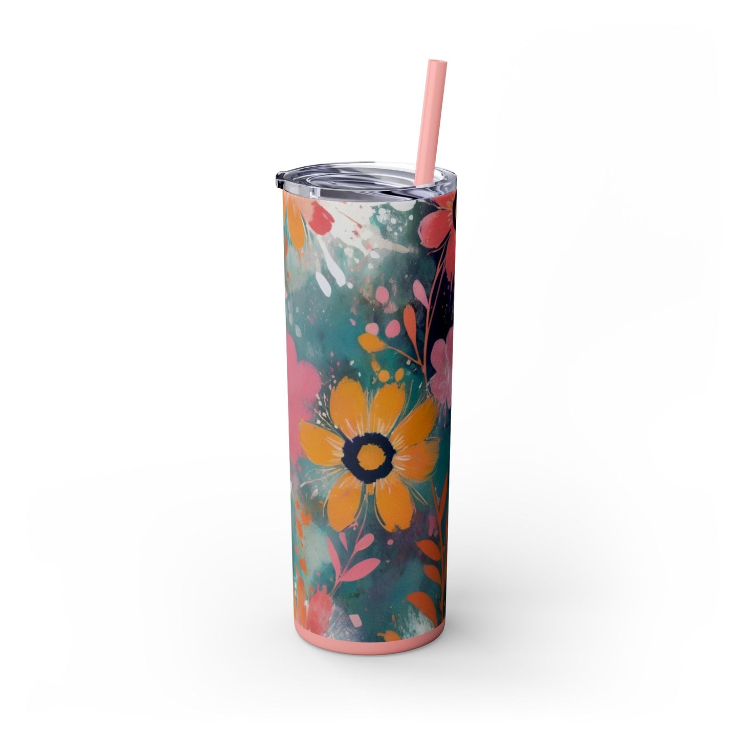 20oz Vibrant Floral Skinny Tumbler