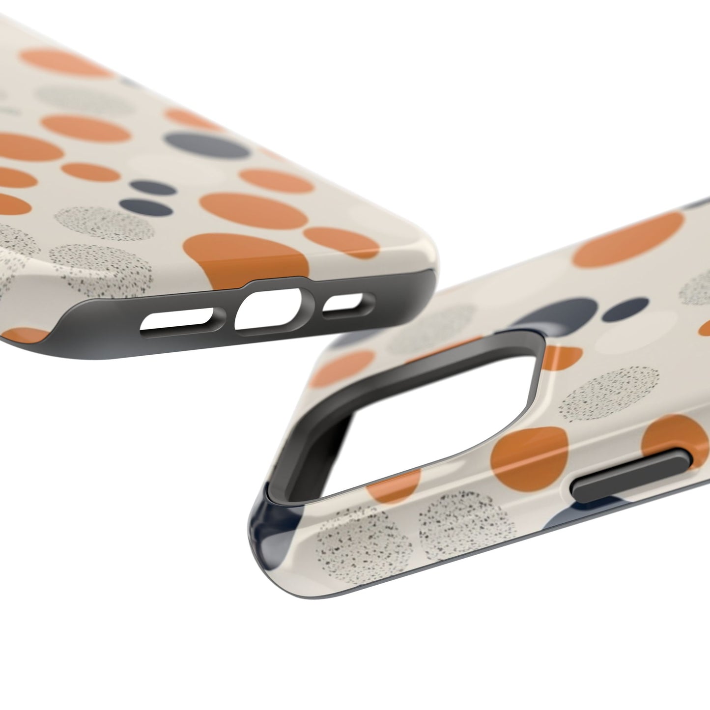 Orange Polka Dot Magnetic Phone Case