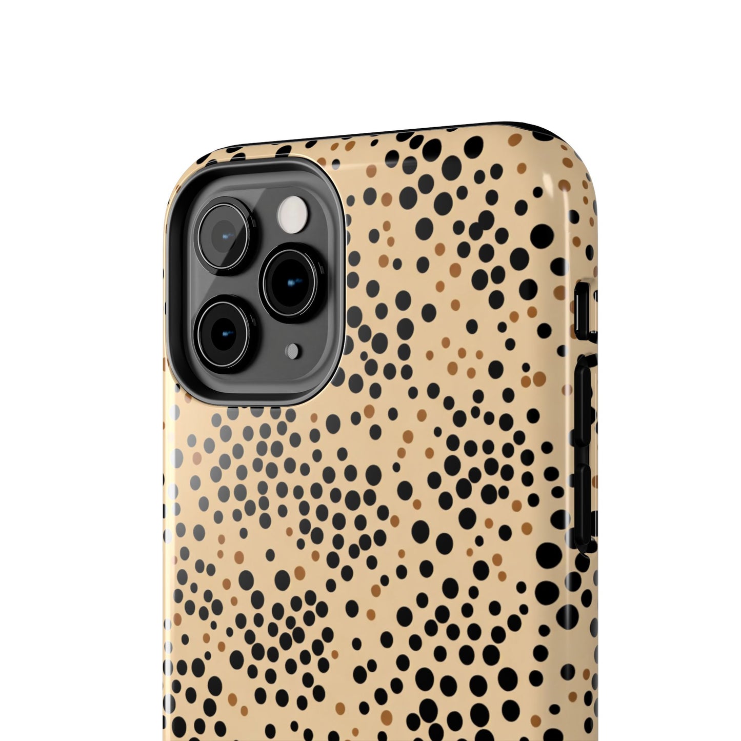 Tan and Black Dot Tough Phone Case