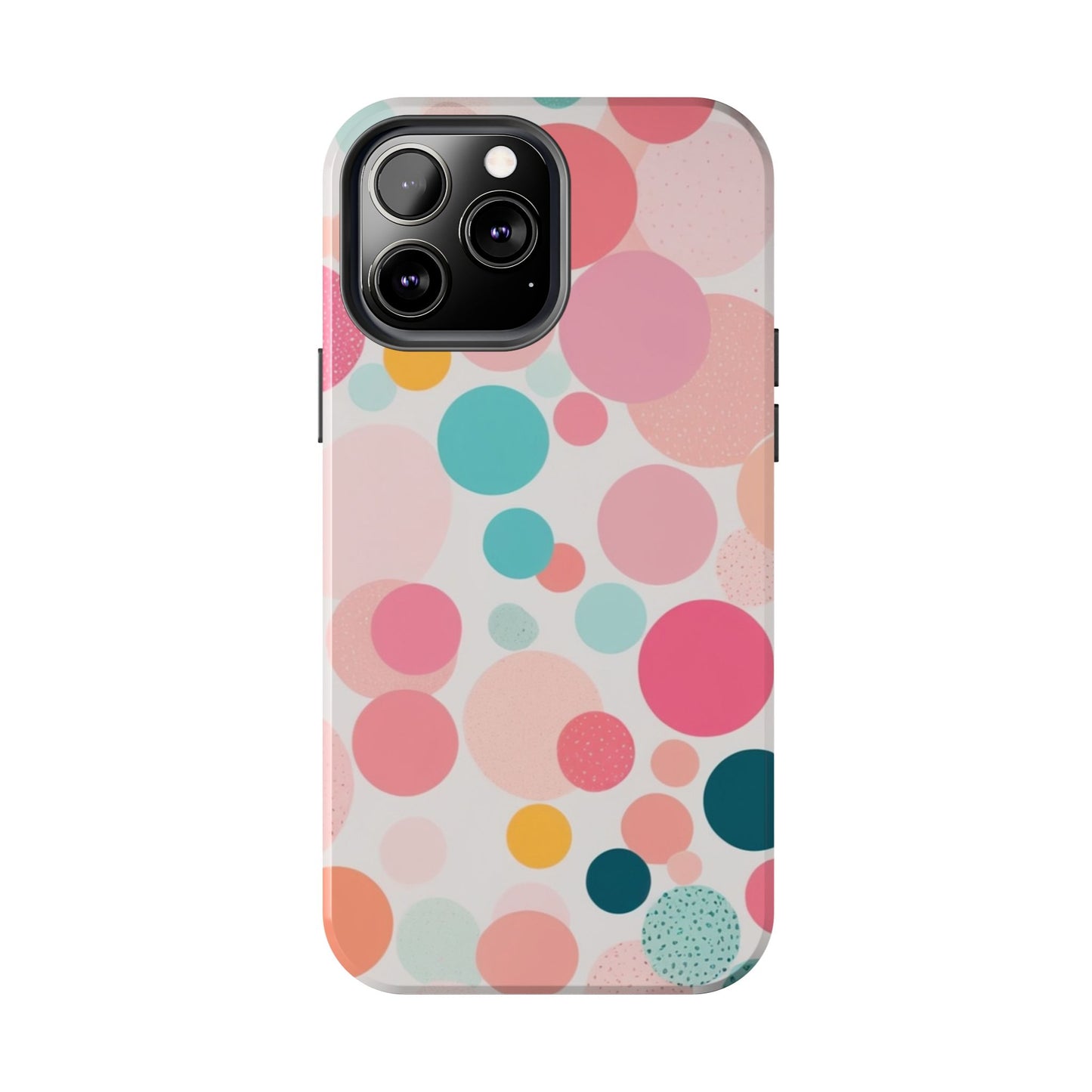 Pink Polka Dot Phone Case for iPhone 16 15 14 13 12 11 X 8 7 Samsung Galaxy S24 S23 S22 S21