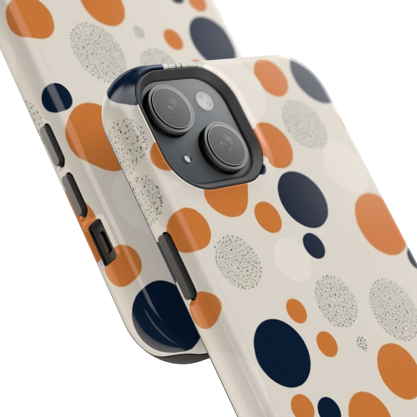 Orange Polka Dot Magnetic Phone Case