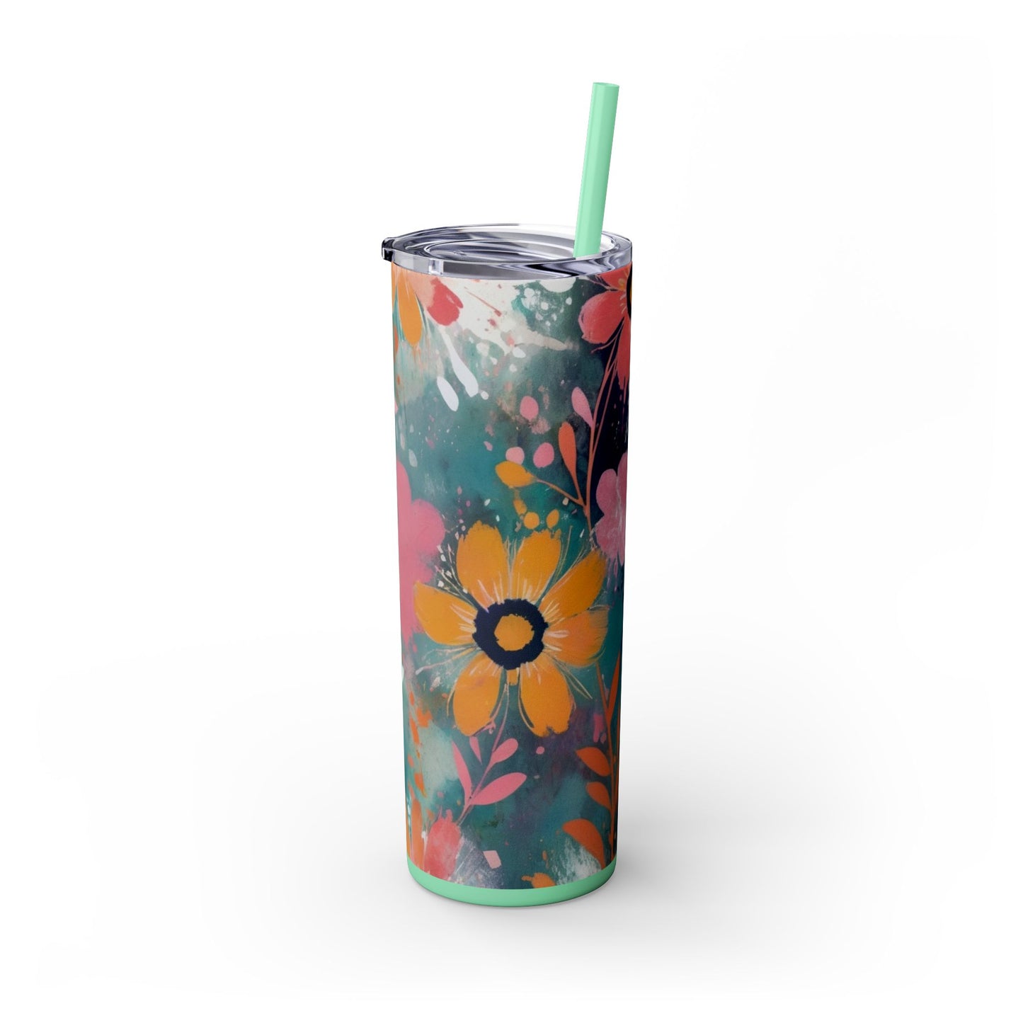 20oz Vibrant Floral Skinny Tumbler
