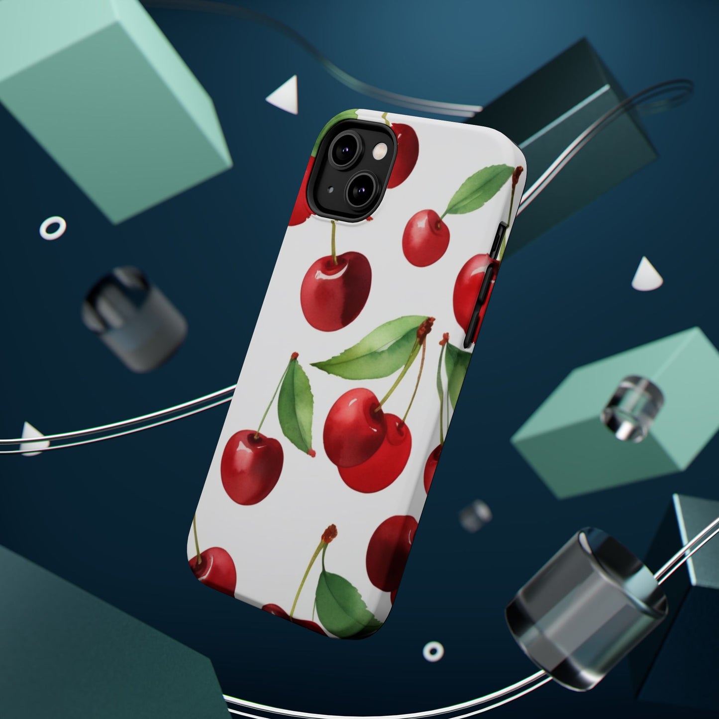 Cherry Print Magnetic Tough Case