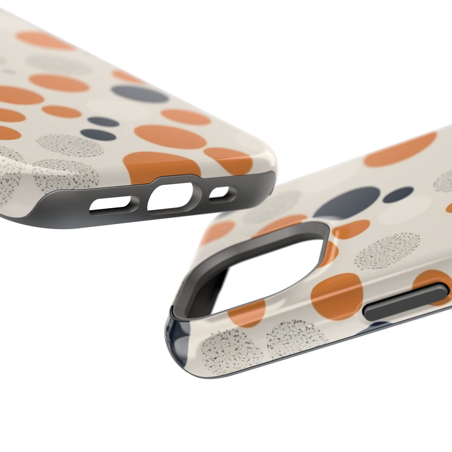 Orange Polka Dot Magnetic Phone Case