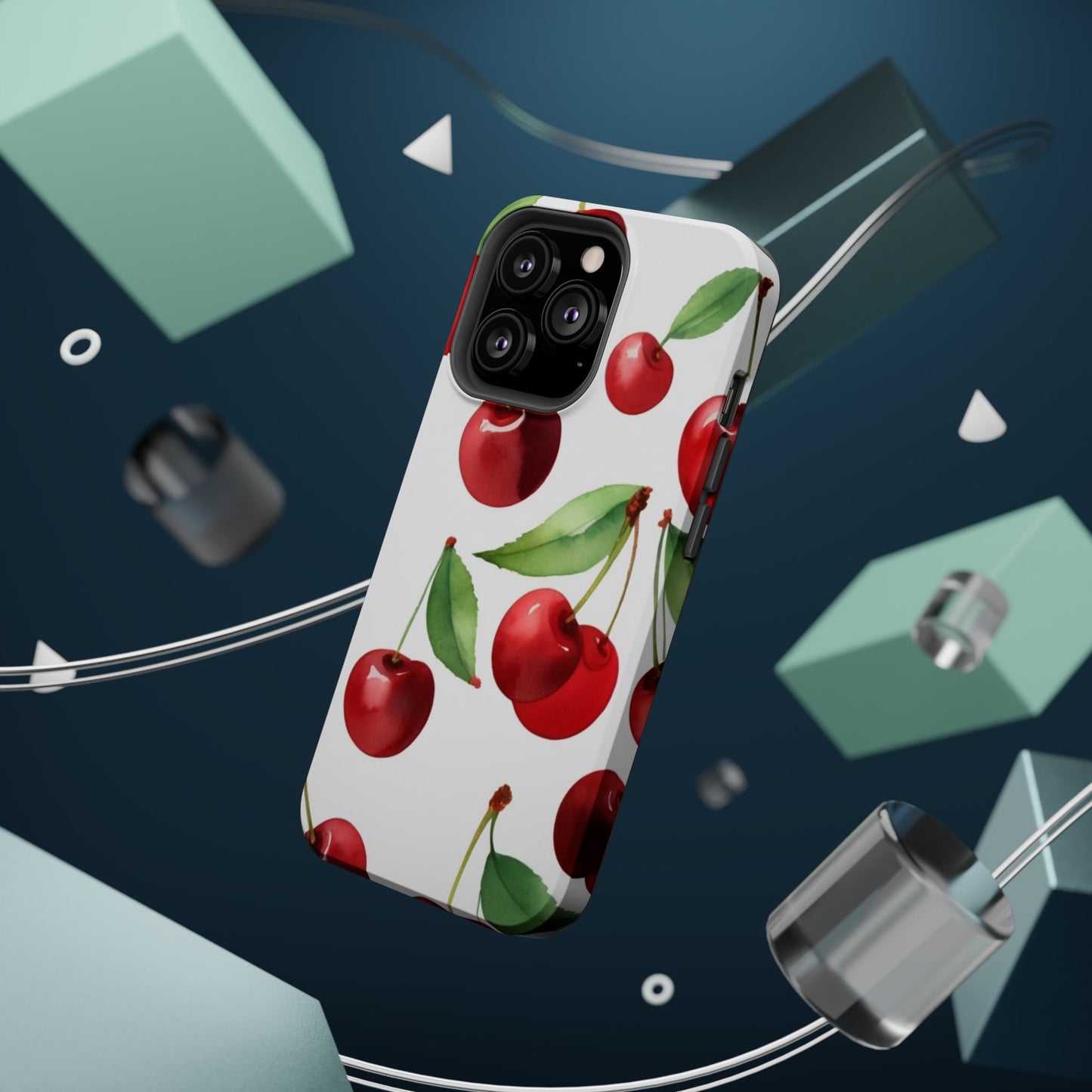Cherry Print Magnetic Tough Case