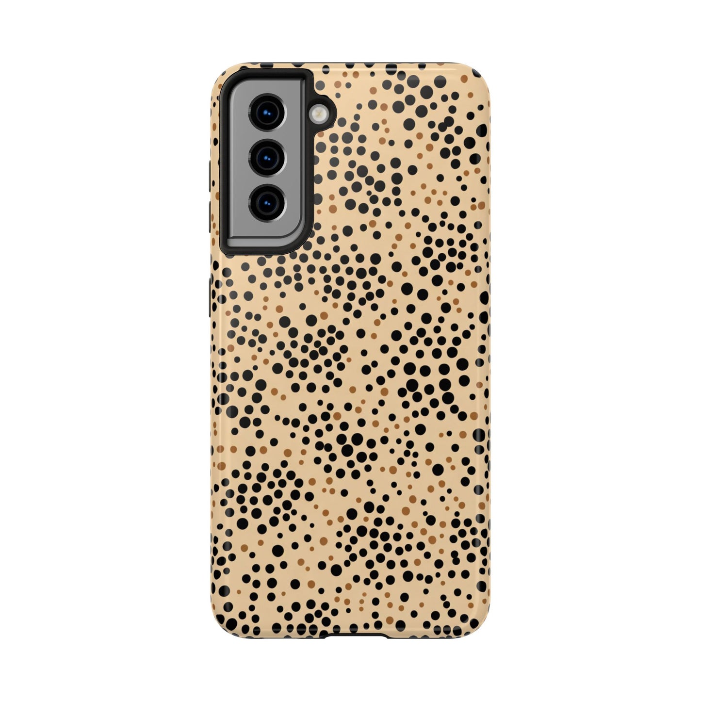 Tan and Black Dot Tough Phone Case