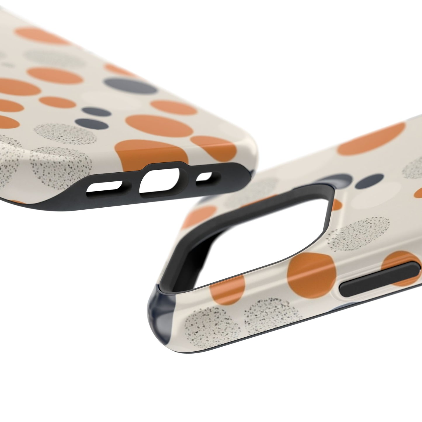 Orange Polka Dot Magnetic Phone Case