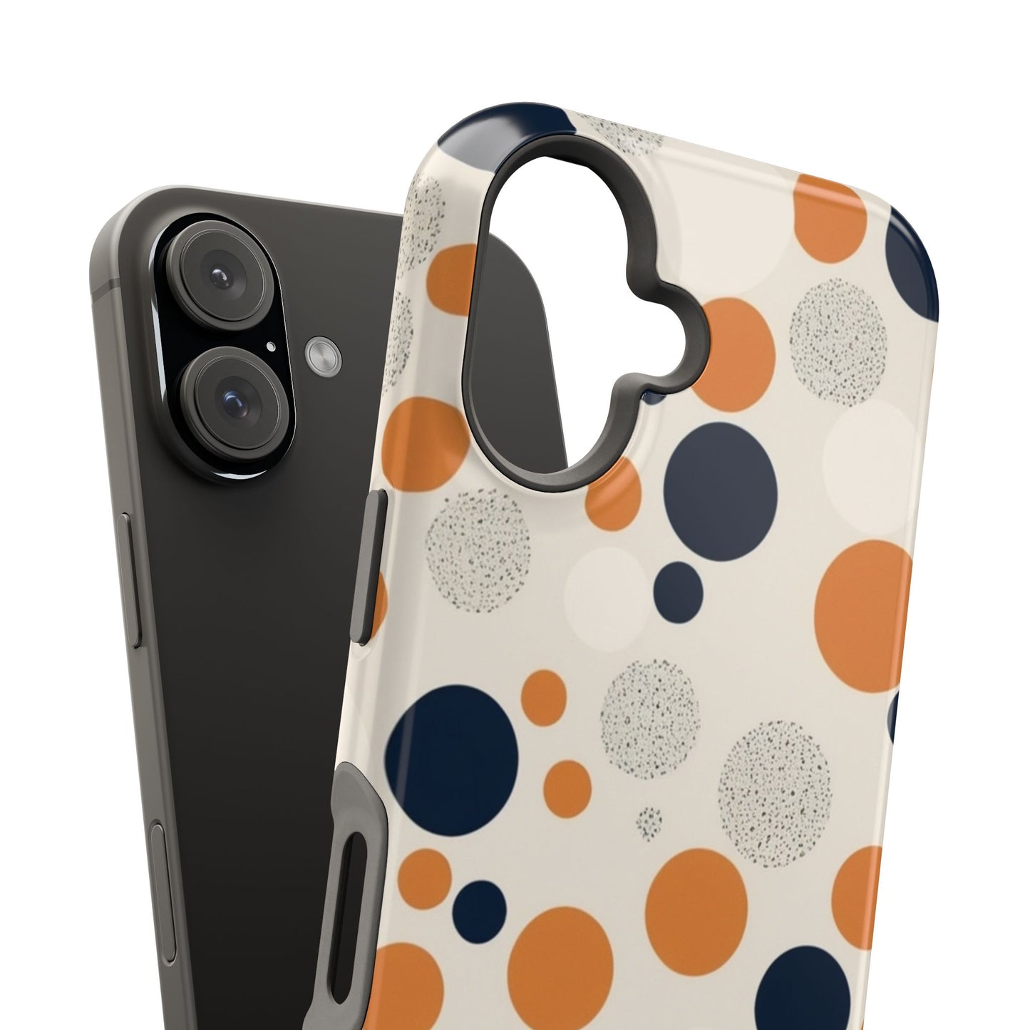 Orange Polka Dot Magnetic Phone Case