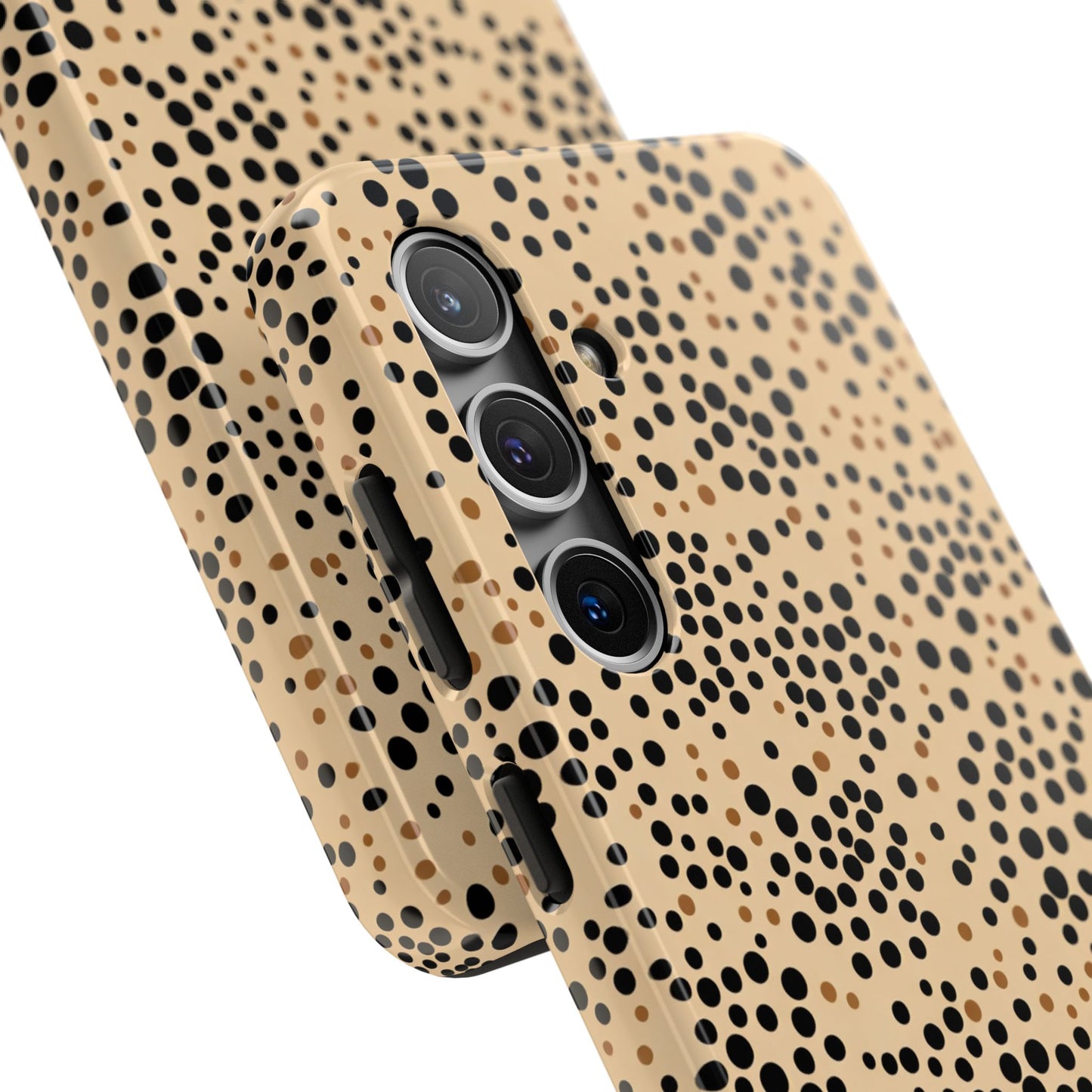 Tan and Black Dot Tough Phone Case