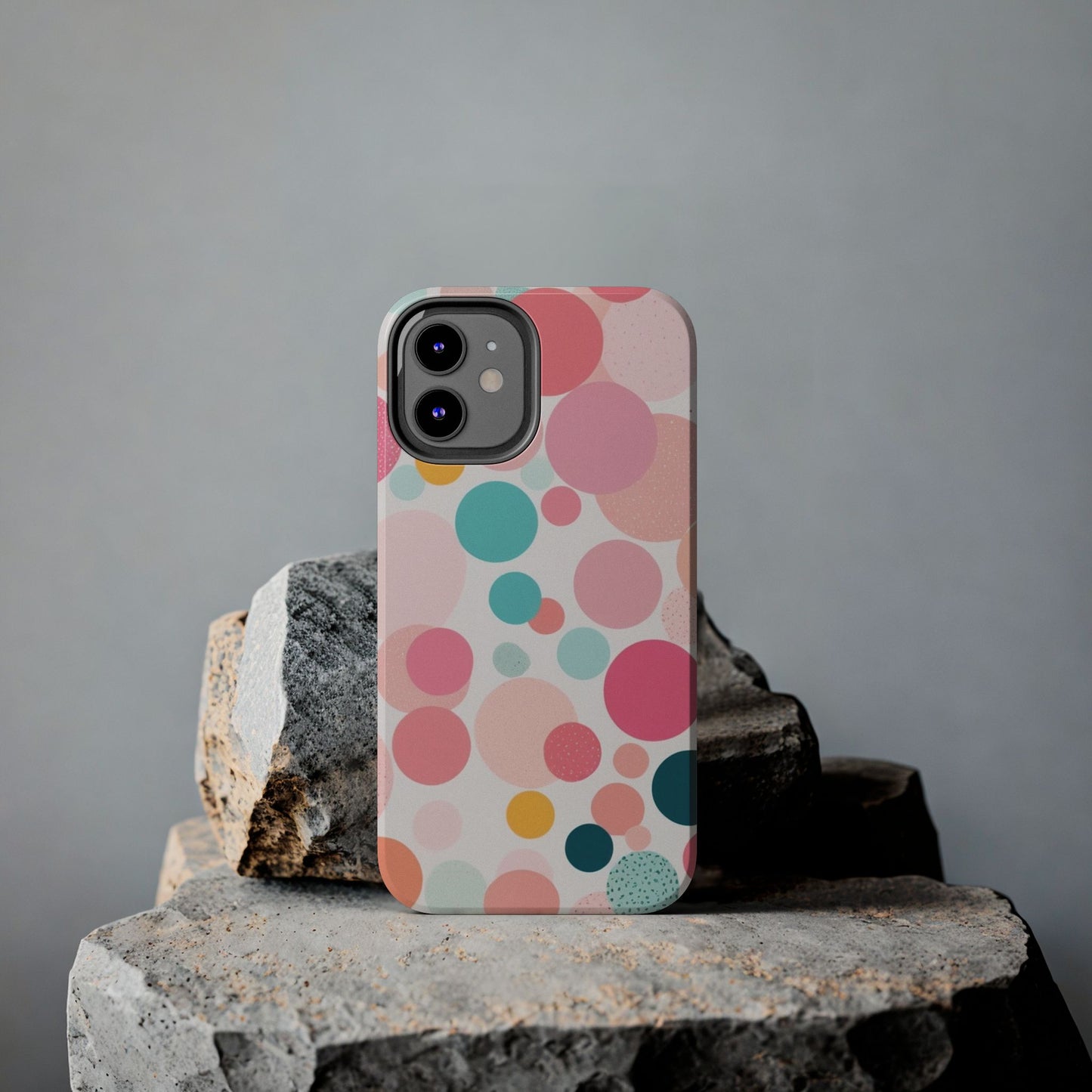 Pink Polka Dot Phone Case for iPhone 16 15 14 13 12 11 X 8 7 Samsung Galaxy S24 S23 S22 S21