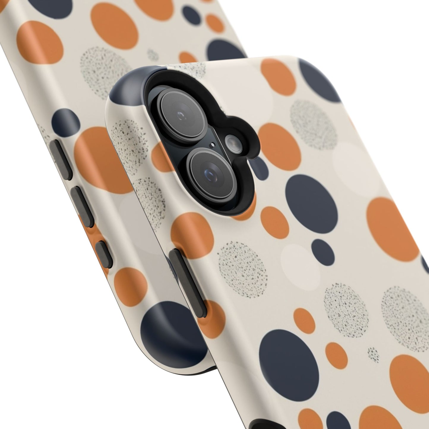 Orange Polka Dot Magnetic Phone Case
