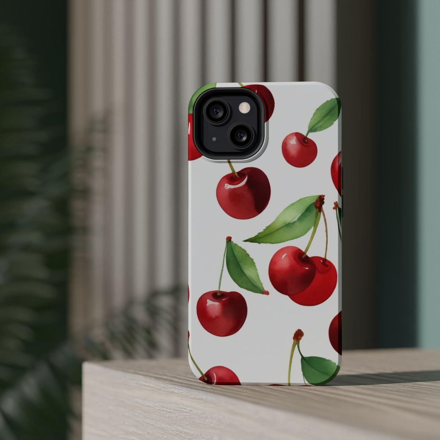 Cherry Print Magnetic Tough Case