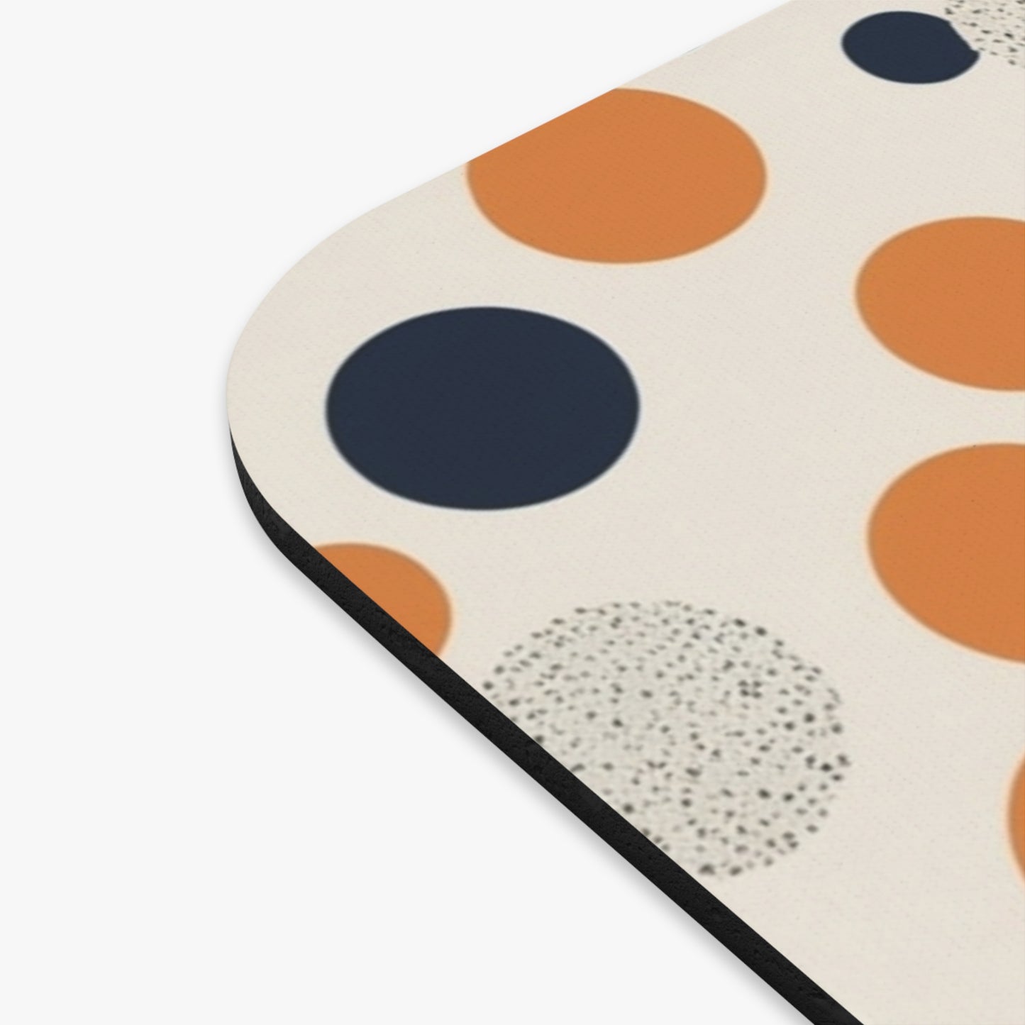 Orange Polka Dot Mouse Pad