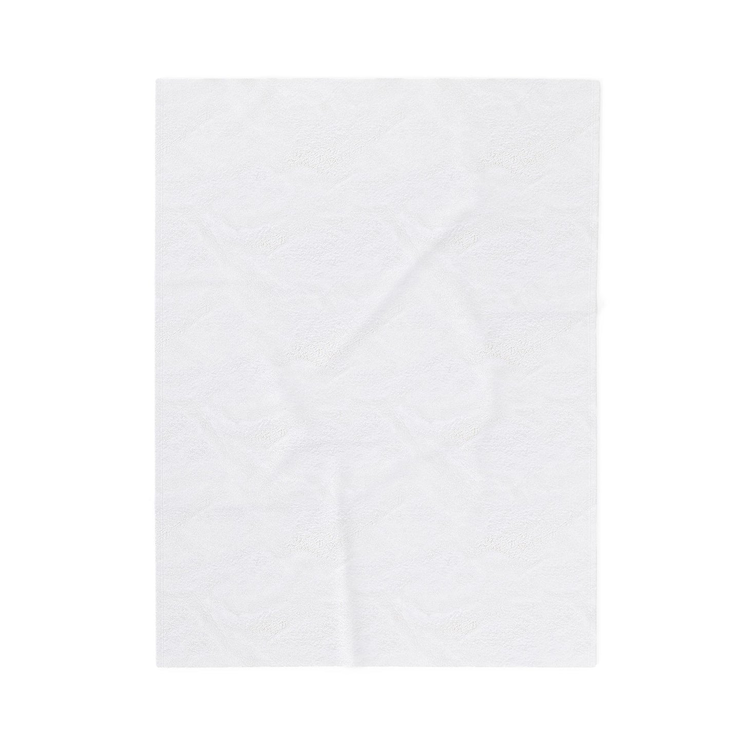 Black and White Floral Velveteen Plush Blanket