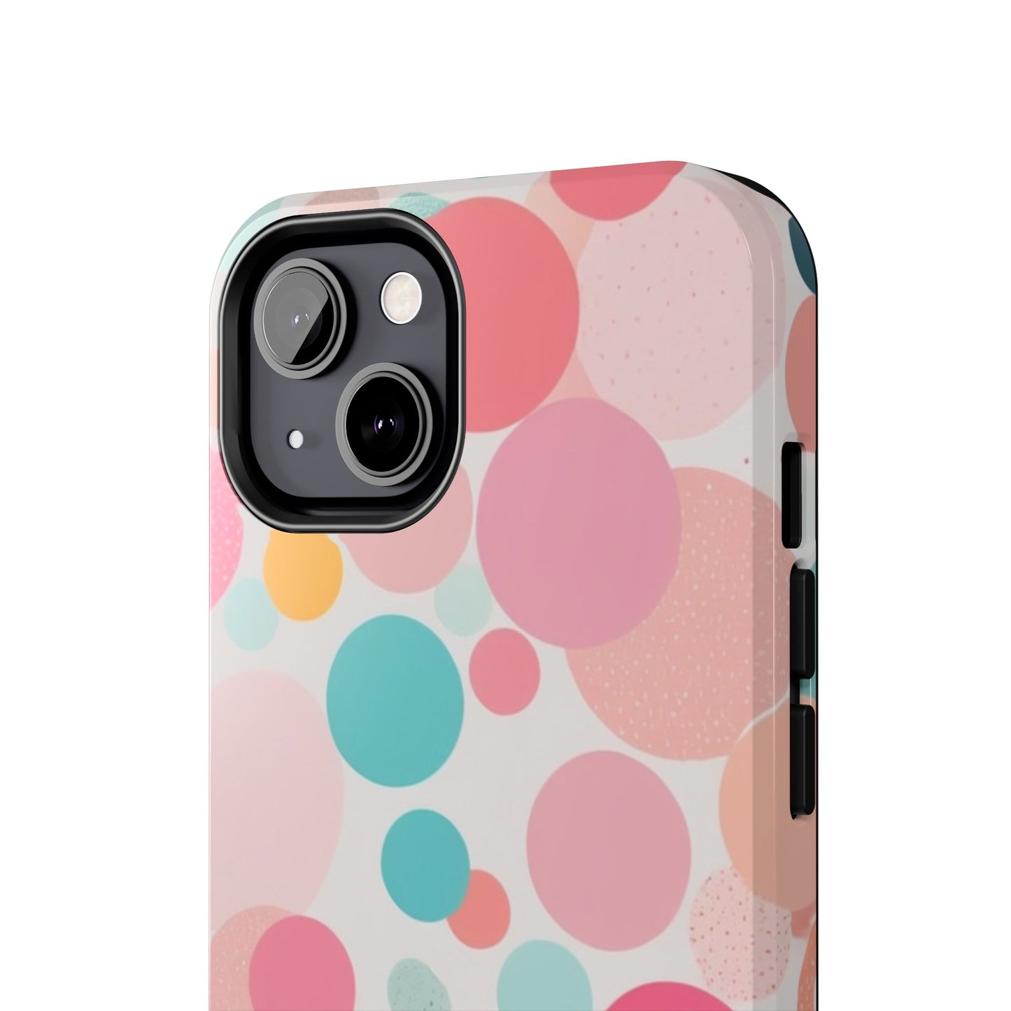 Pink Polka Dot Phone Case for iPhone 16 15 14 13 12 11 X 8 7 Samsung Galaxy S24 S23 S22 S21