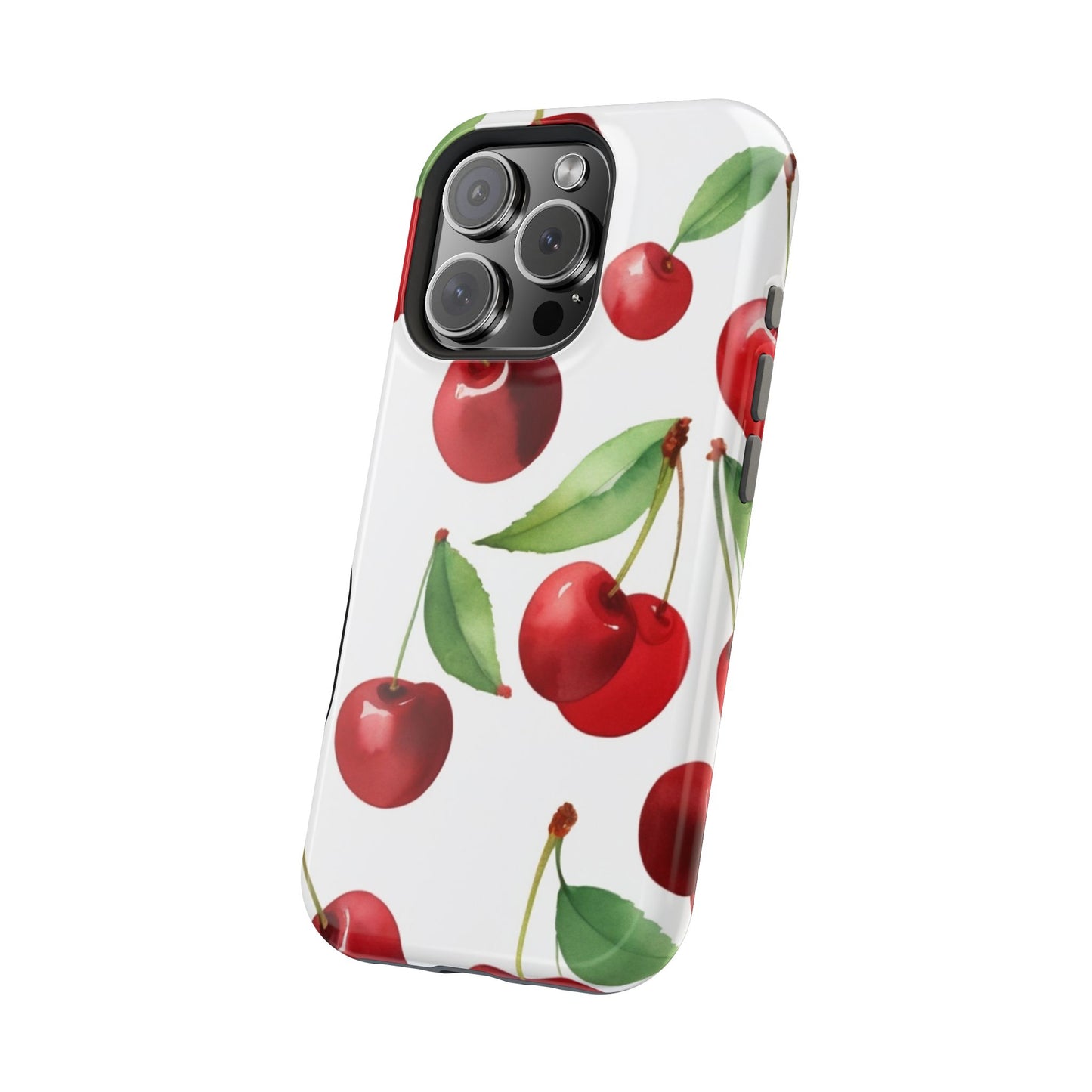 Cherry Print Magnetic Tough Case