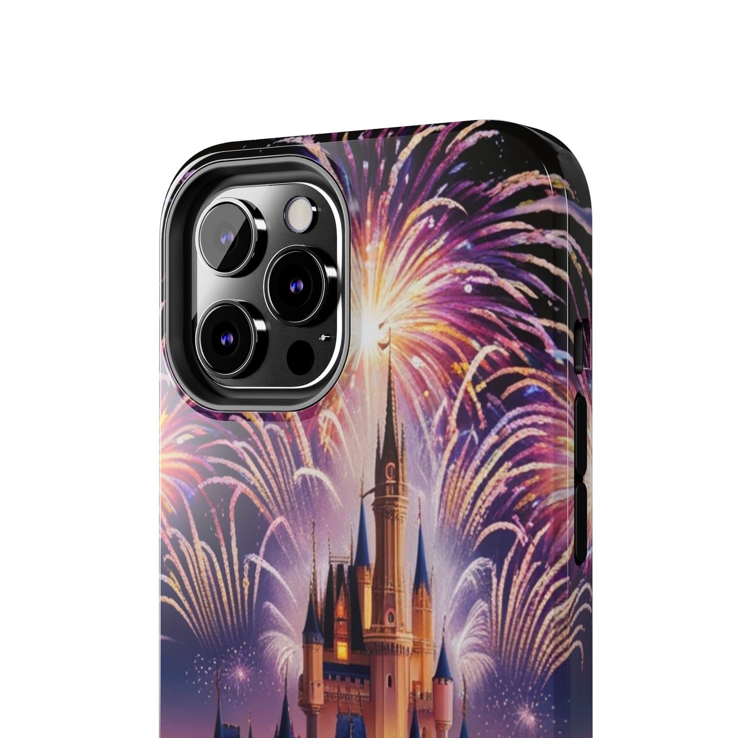 Magical Castle and Fireworks Tough Phone Case for iPhone 16 15 14 13 12 11 X 8 7 Samsung Galaxy S24 S23 S22 S21