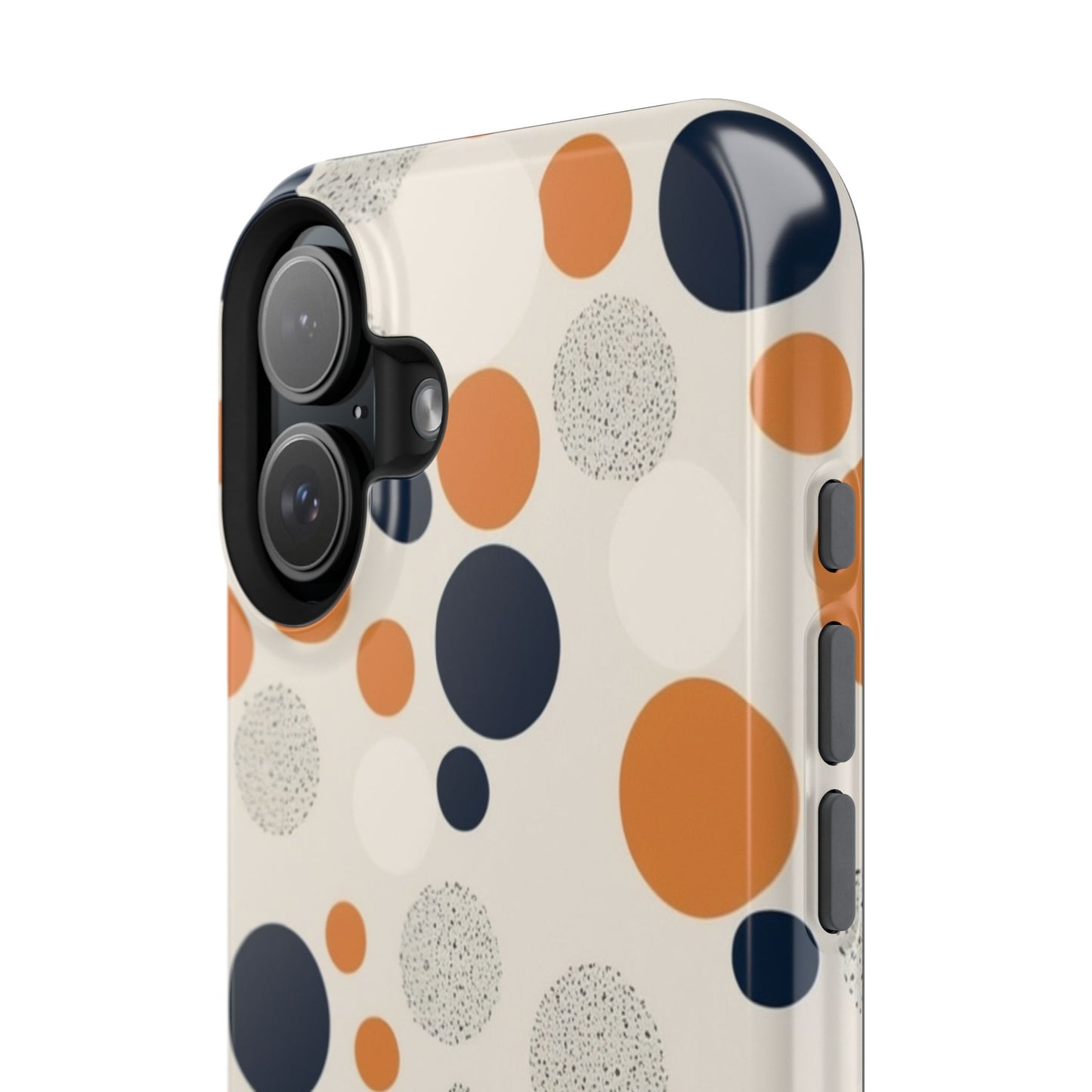 Orange Polka Dot Magnetic Phone Case