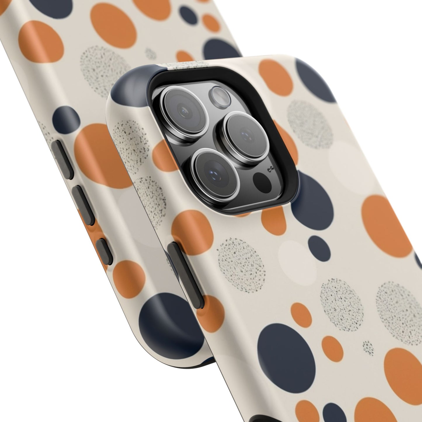 Orange Polka Dot Magnetic Phone Case