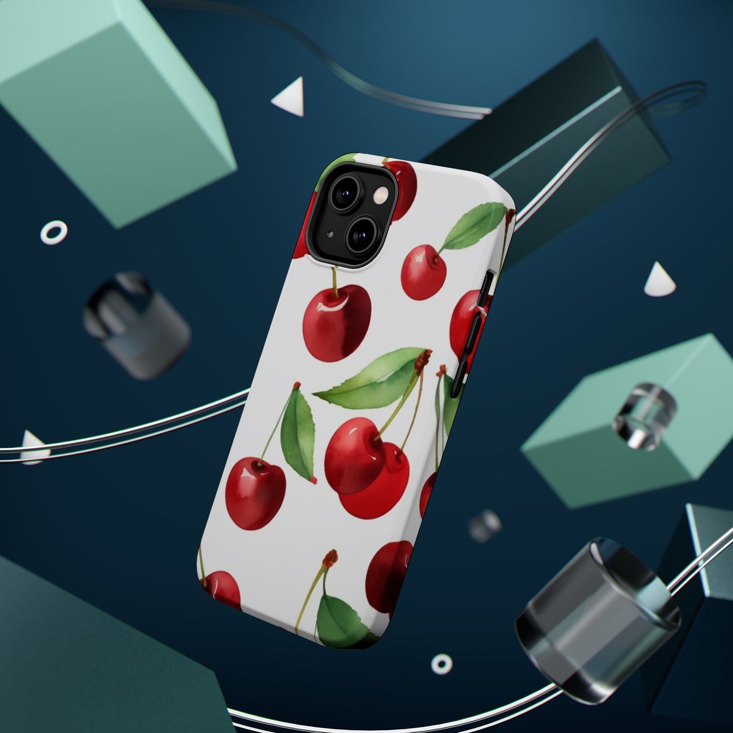 Cherry Print Magnetic Tough Case