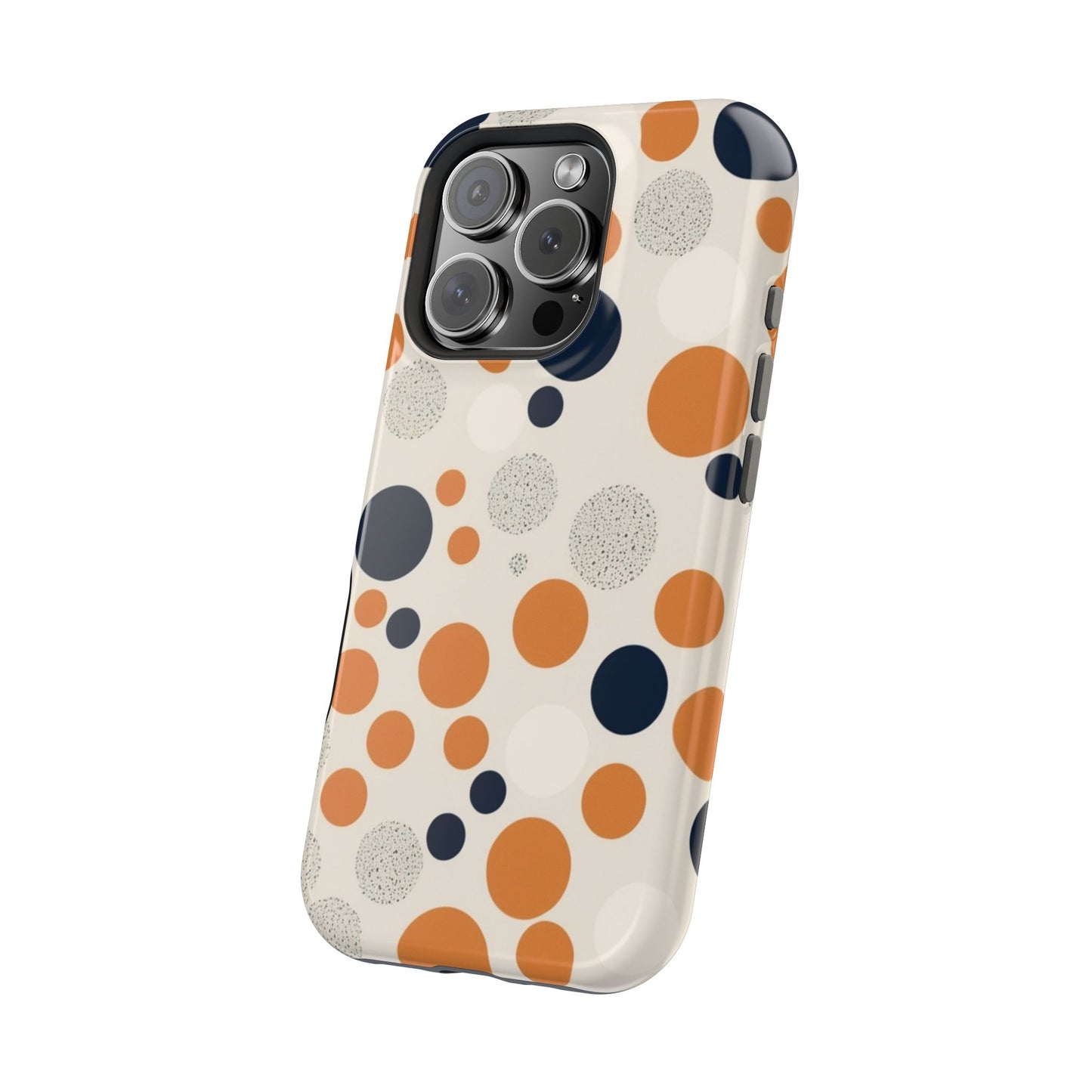 Orange Polka Dot Magnetic Phone Case