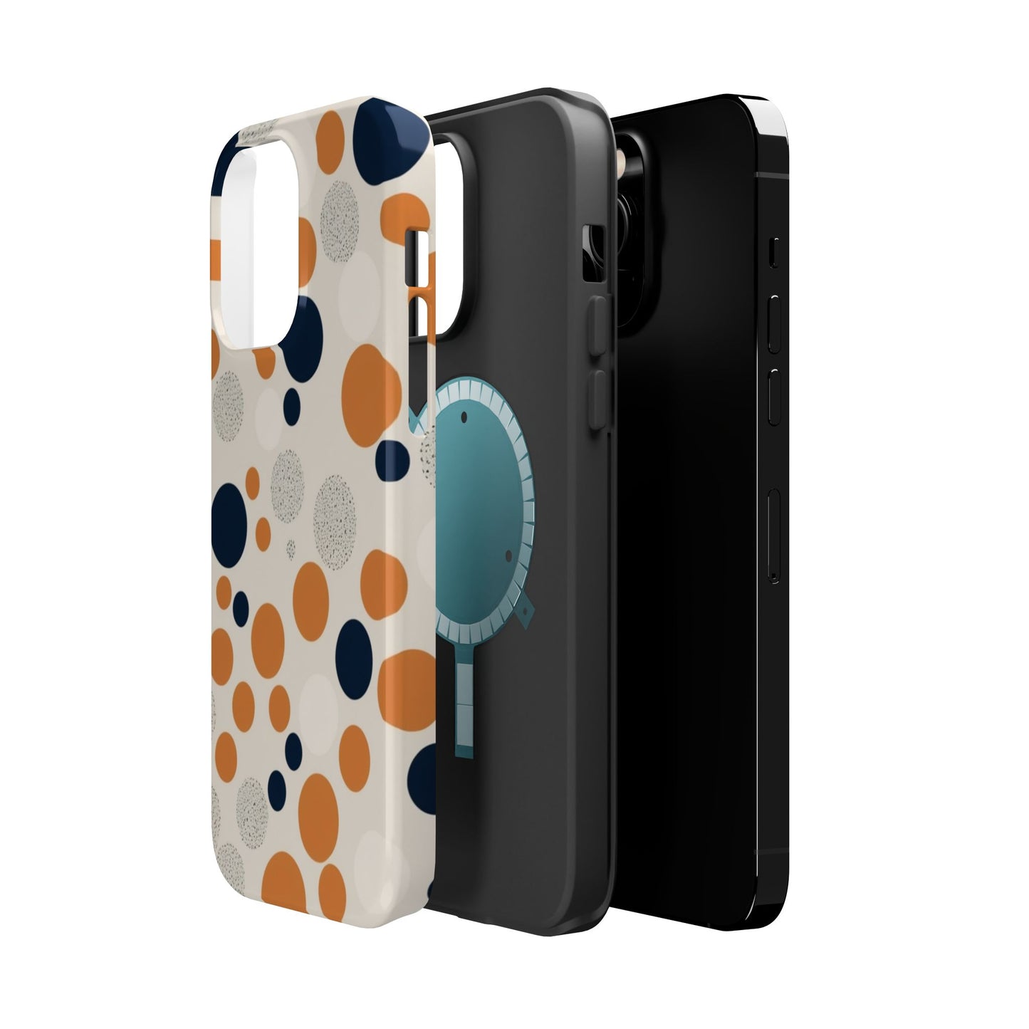 Orange Polka Dot Magnetic Phone Case