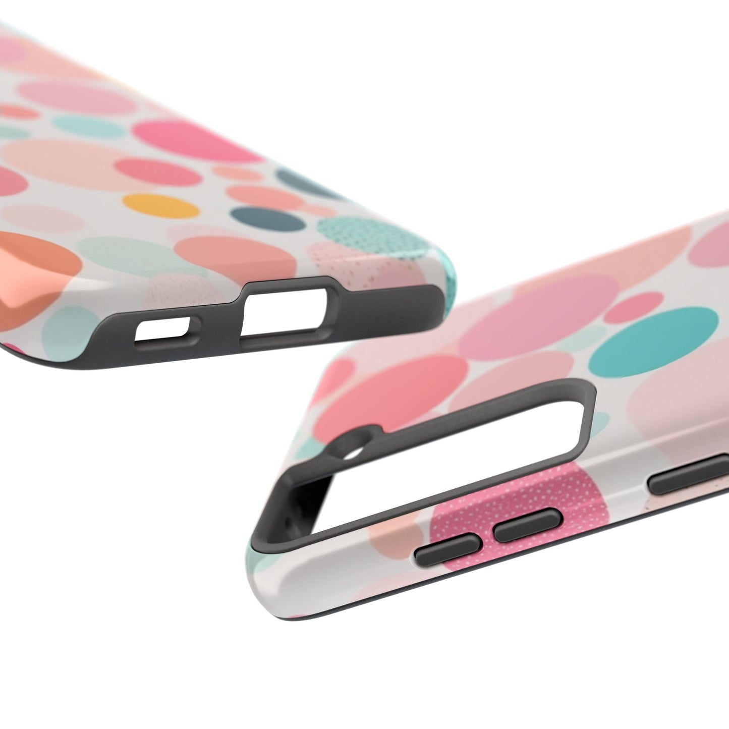 Pink Polka Dot Phone Case for iPhone 16 15 14 13 12 11 X 8 7 Samsung Galaxy S24 S23 S22 S21