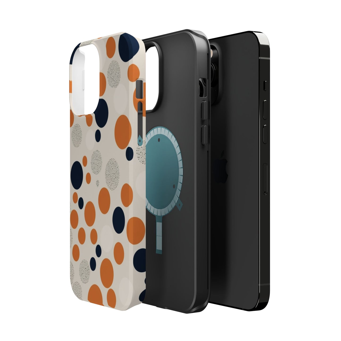 Orange Polka Dot Magnetic Phone Case