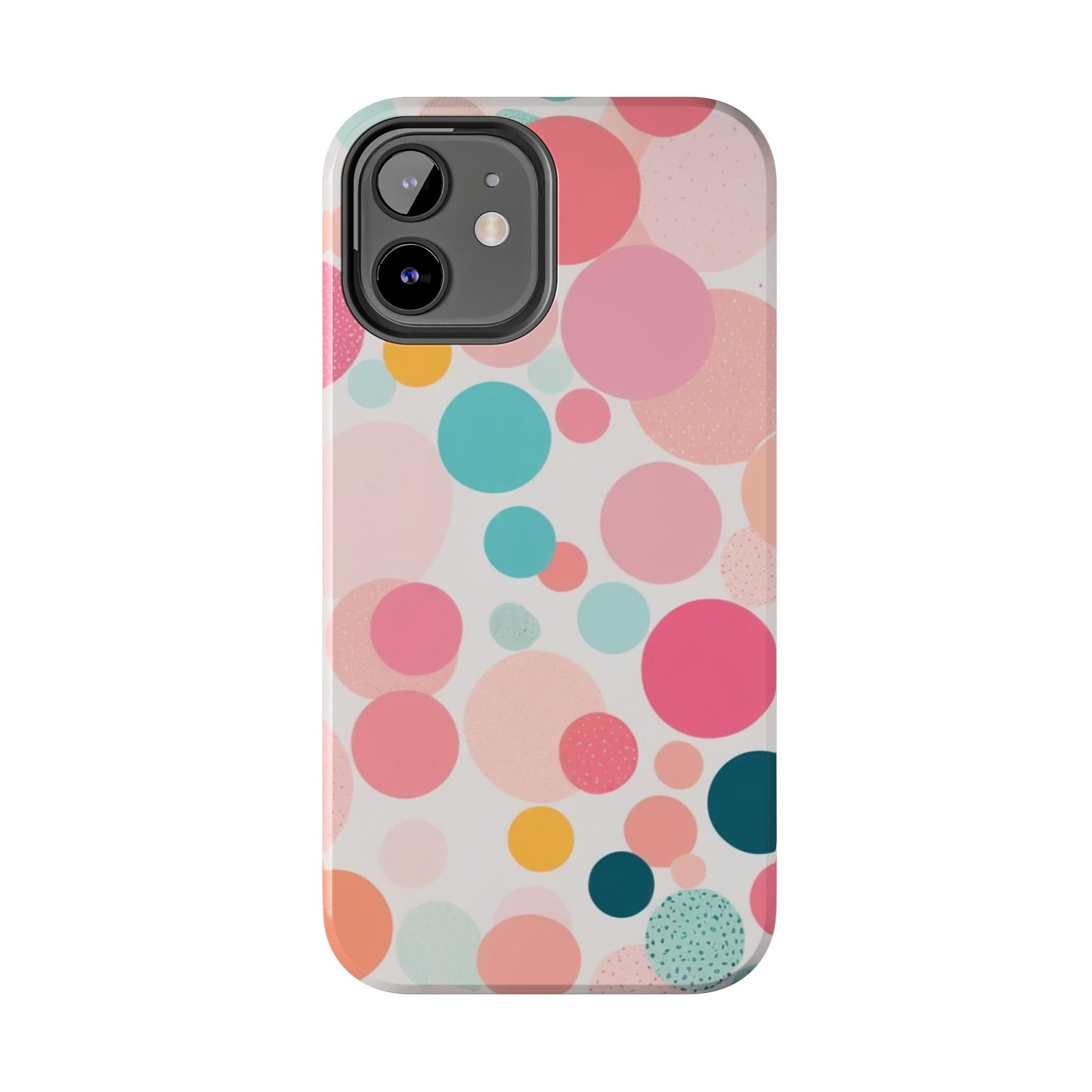 Pink Polka Dot Phone Case for iPhone 16 15 14 13 12 11 X 8 7 Samsung Galaxy S24 S23 S22 S21