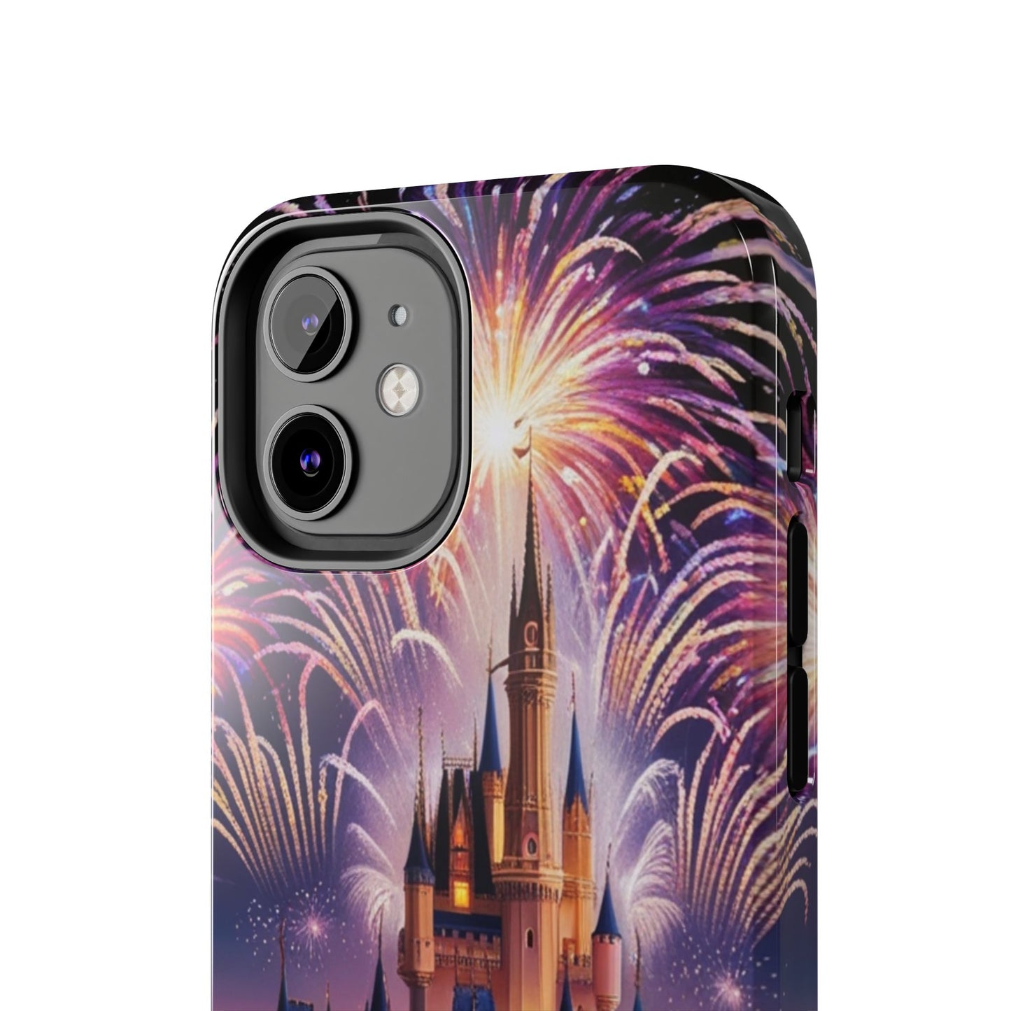 Magical Castle and Fireworks Tough Phone Case for iPhone 16 15 14 13 12 11 X 8 7 Samsung Galaxy S24 S23 S22 S21