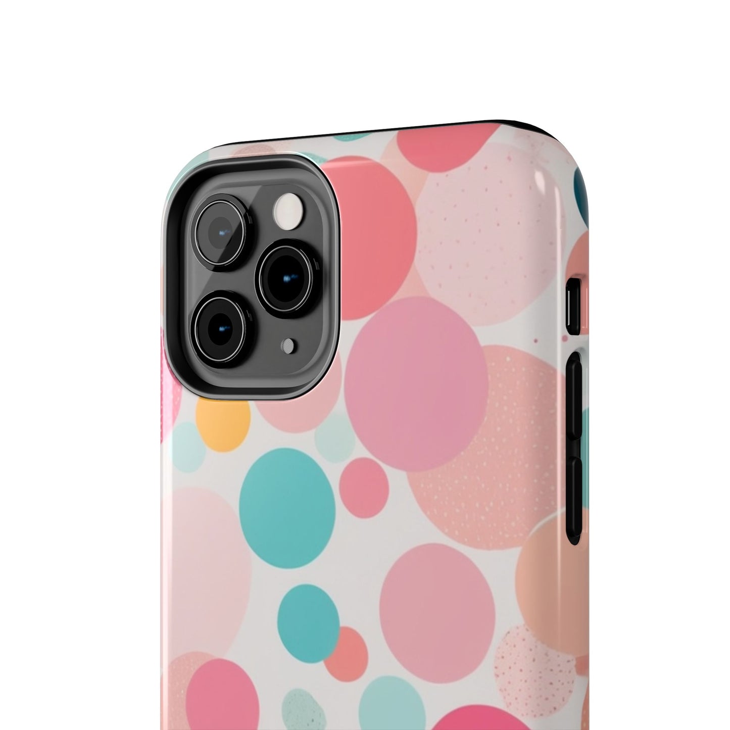 Pink Polka Dot Phone Case for iPhone 16 15 14 13 12 11 X 8 7 Samsung Galaxy S24 S23 S22 S21
