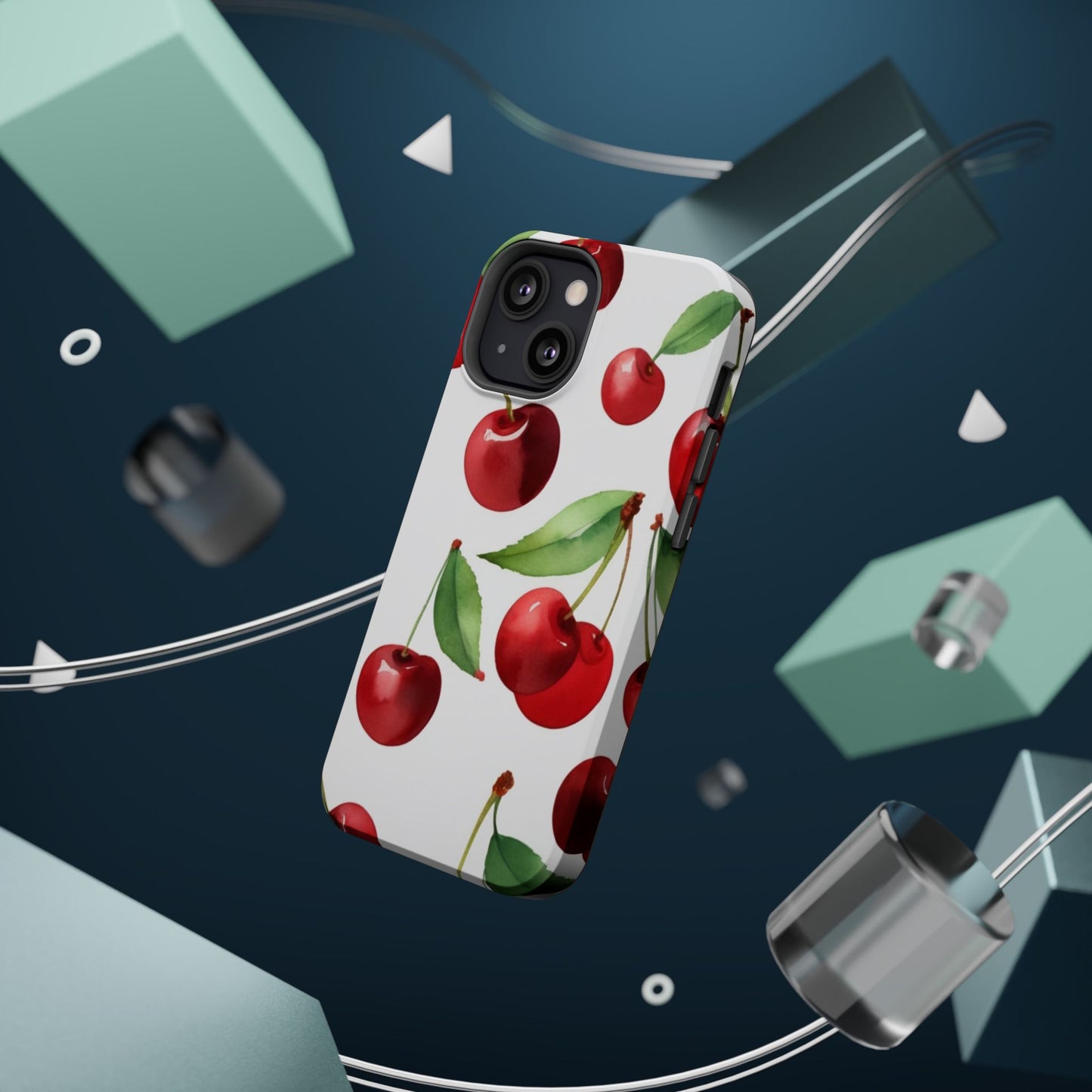 Cherry Print Magnetic Tough Case