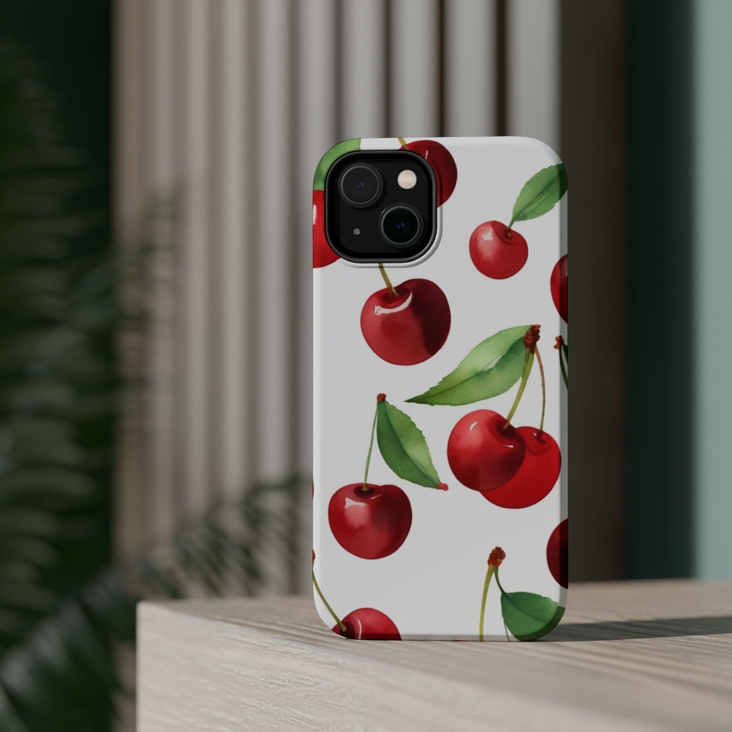 Cherry Print Magnetic Tough Case