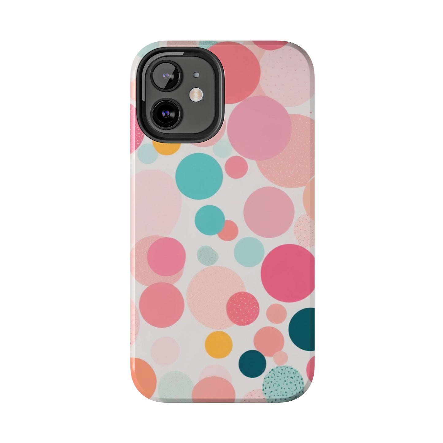 Pink Polka Dot Phone Case for iPhone 16 15 14 13 12 11 X 8 7 Samsung Galaxy S24 S23 S22 S21