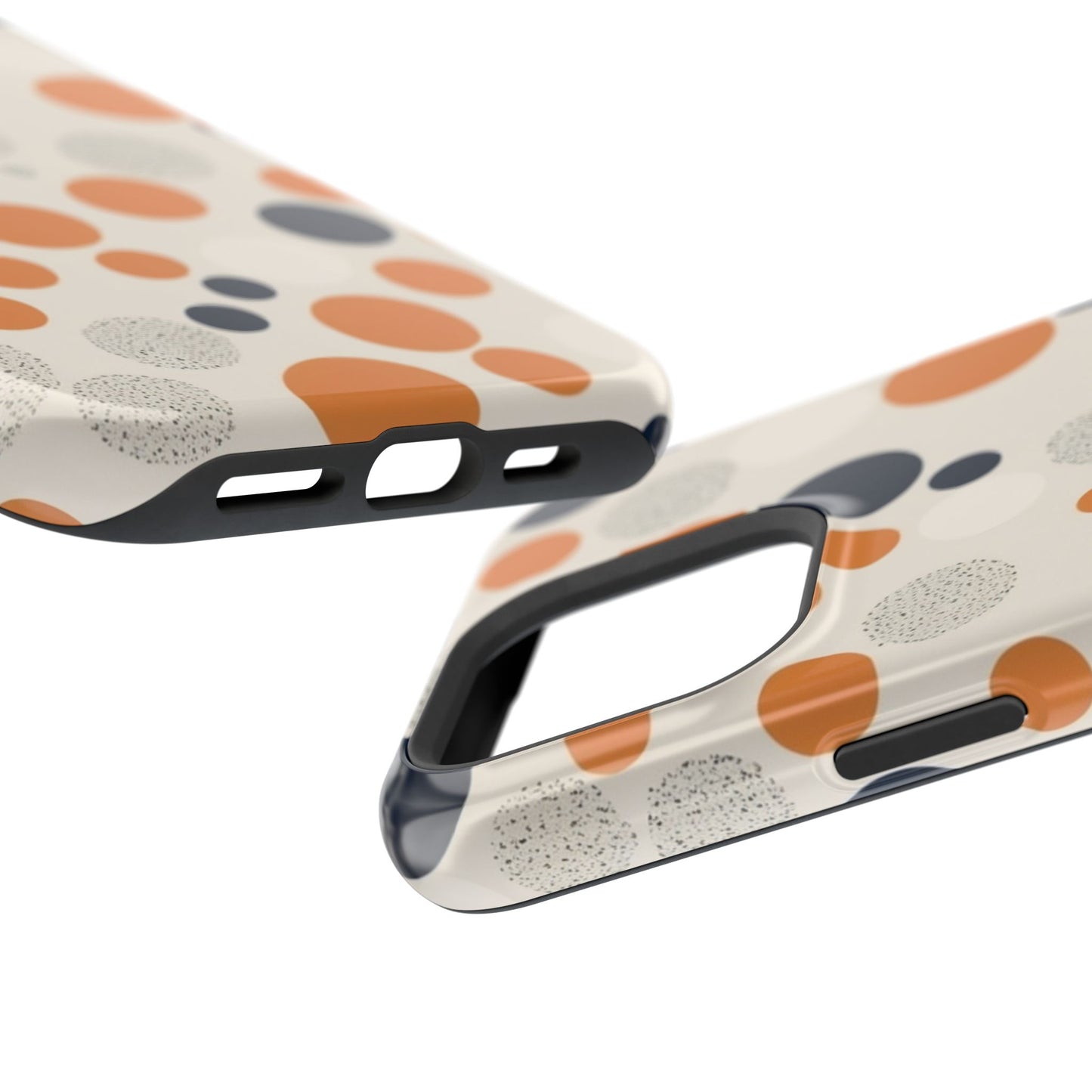 Orange Polka Dot Magnetic Phone Case