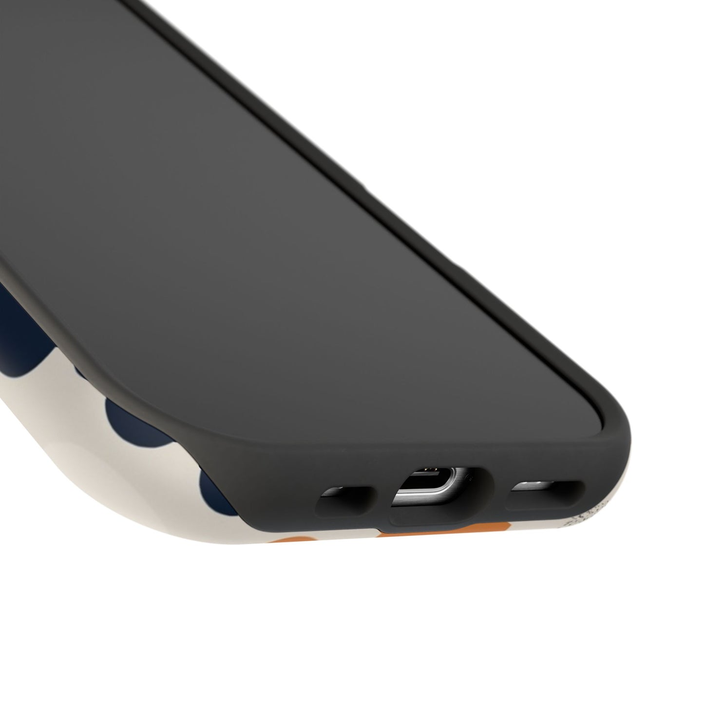 Orange Polka Dot Magnetic Phone Case