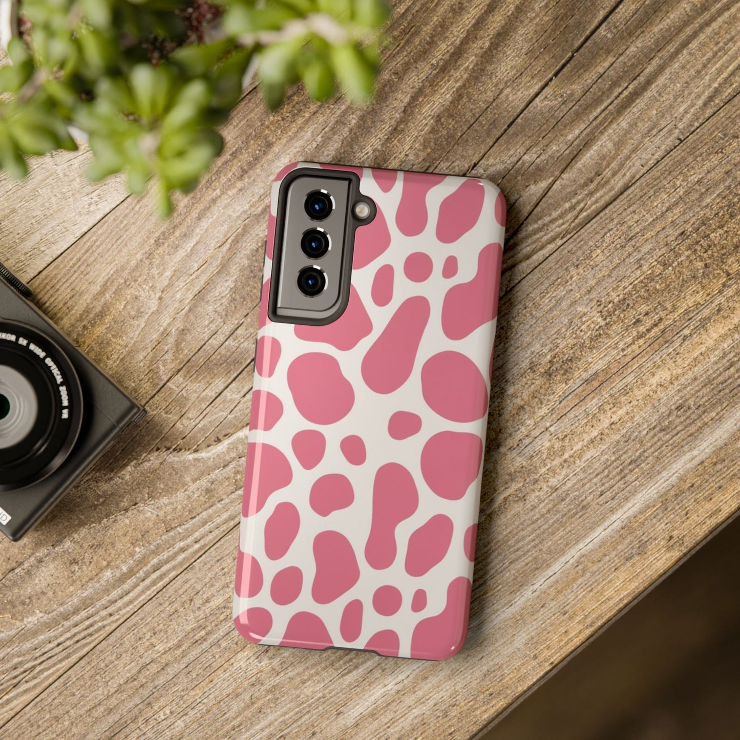 Giraffe Print Tough Phone Case for iPhone 16 15 14 13 12 11 X 8 7 Samsung Galaxy S24 S23 S22 S21