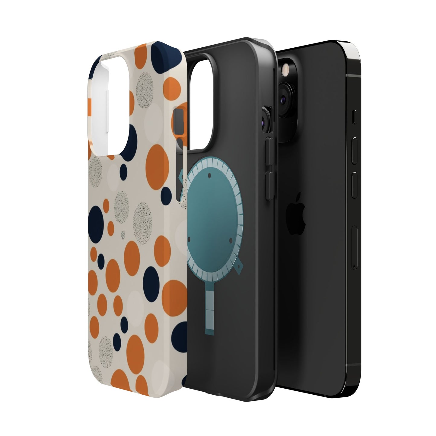 Orange Polka Dot Magnetic Phone Case