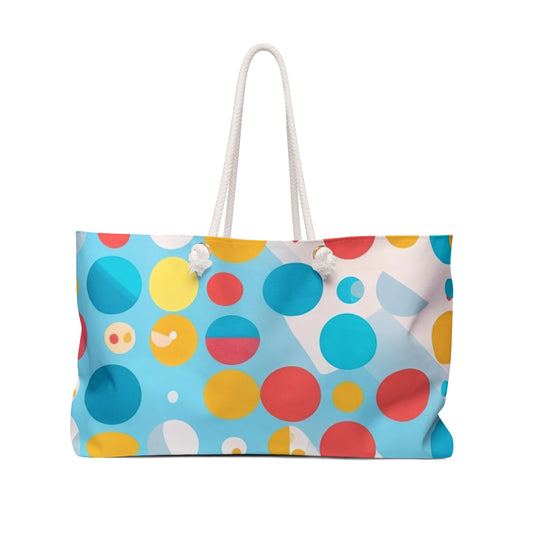 Abstract Dot Weekender Travel and Beach Bag