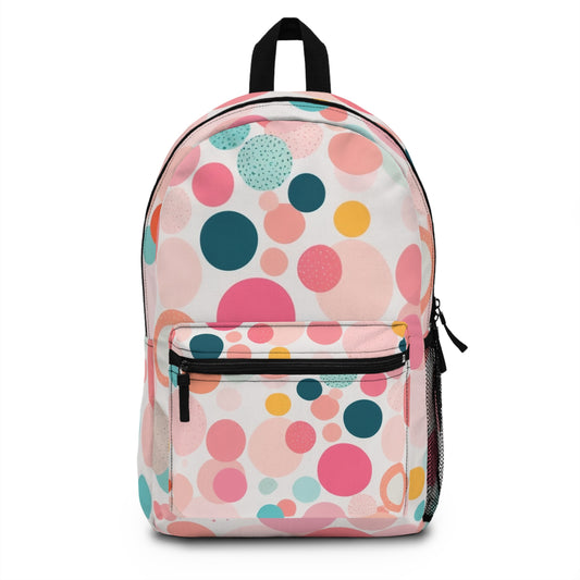 Colorful Polka Dot Backpack