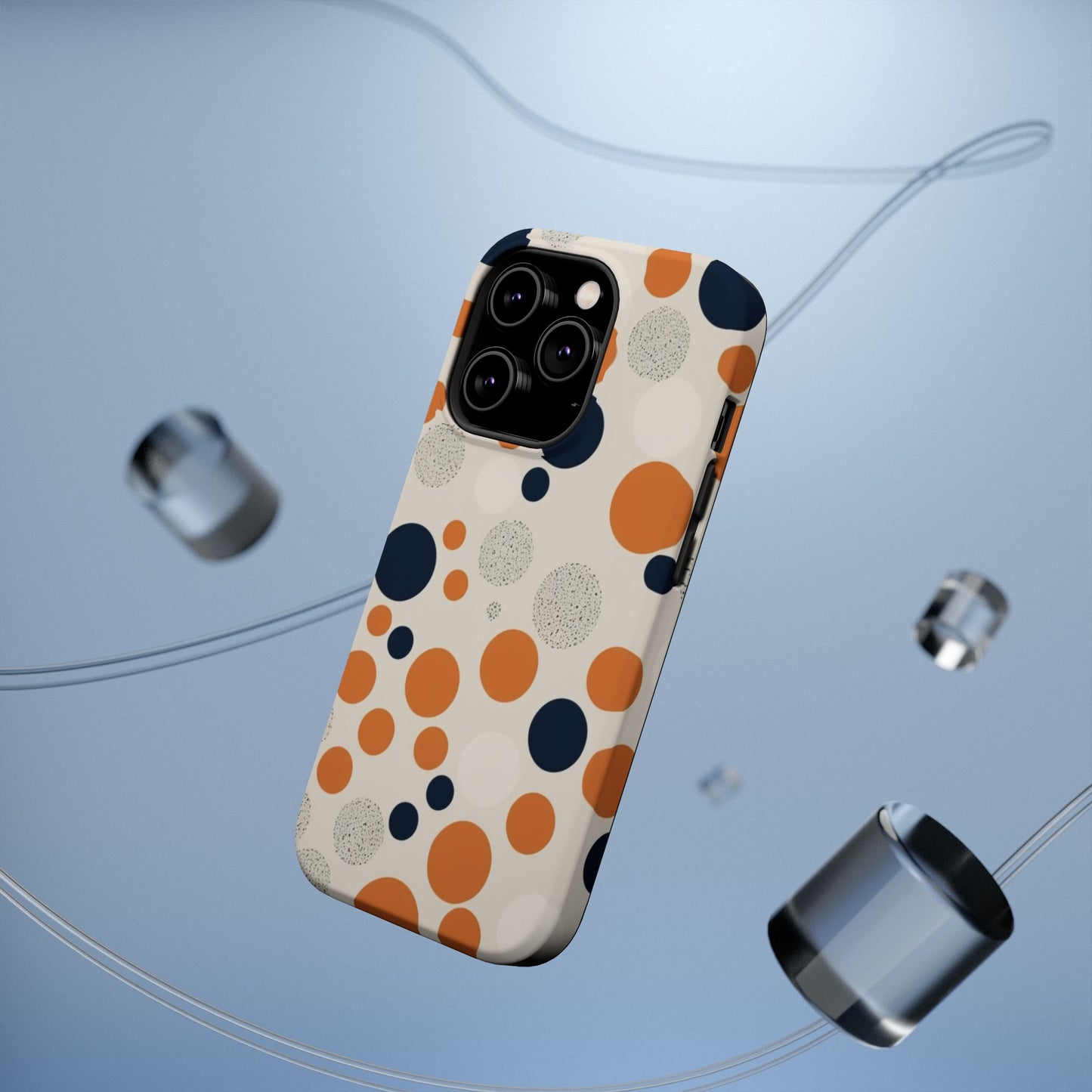 Orange Polka Dot Magnetic Phone Case