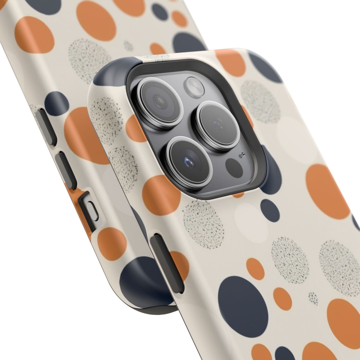 Orange Polka Dot Magnetic Phone Case