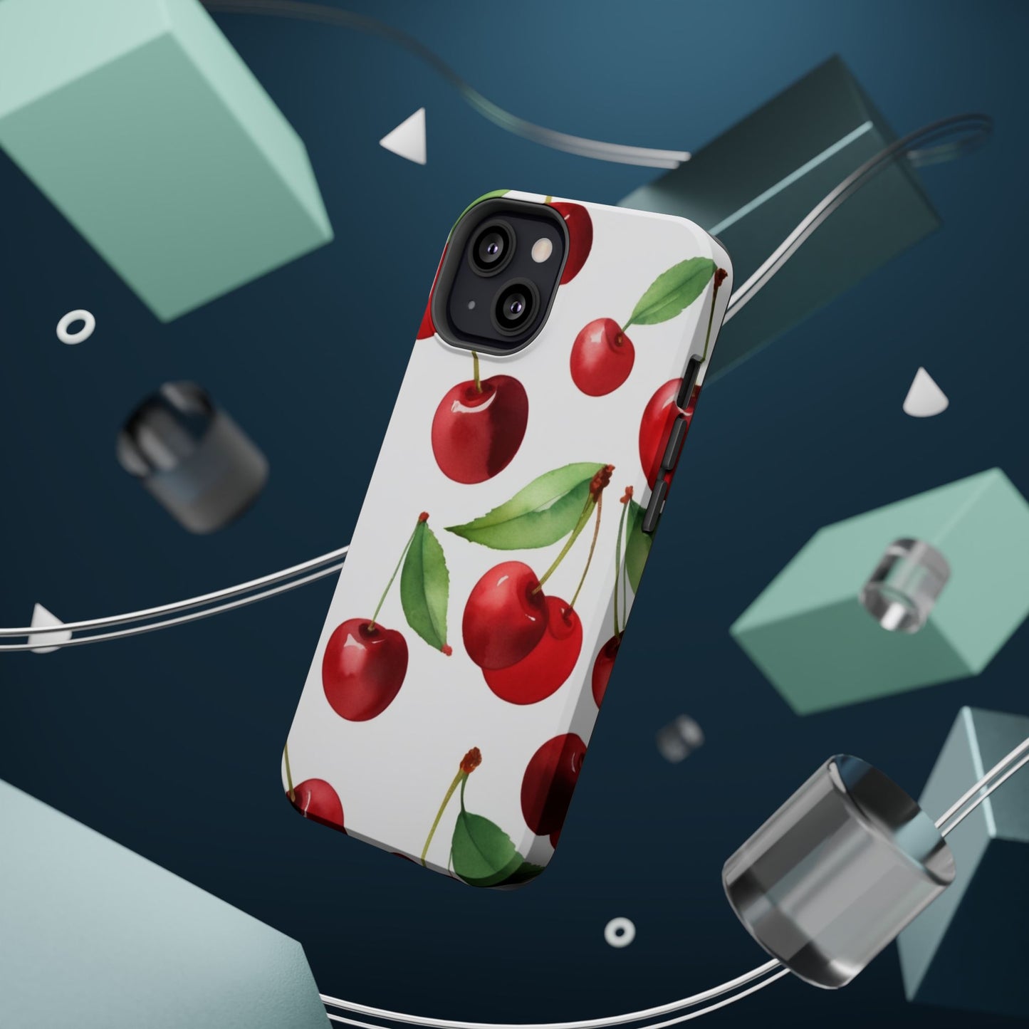 Cherry Print Magnetic Tough Case