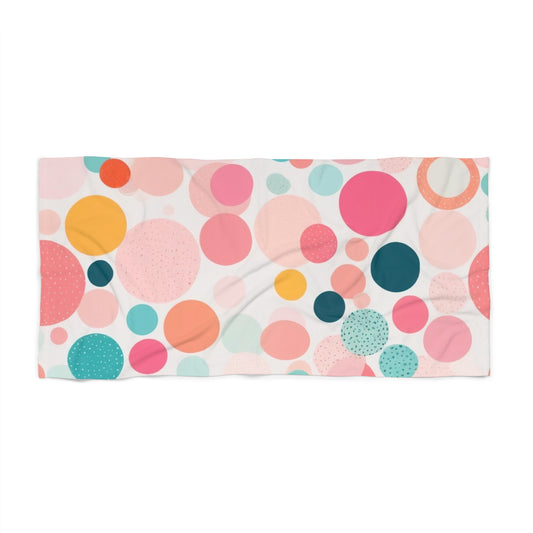 Pink Dot Beach Towel