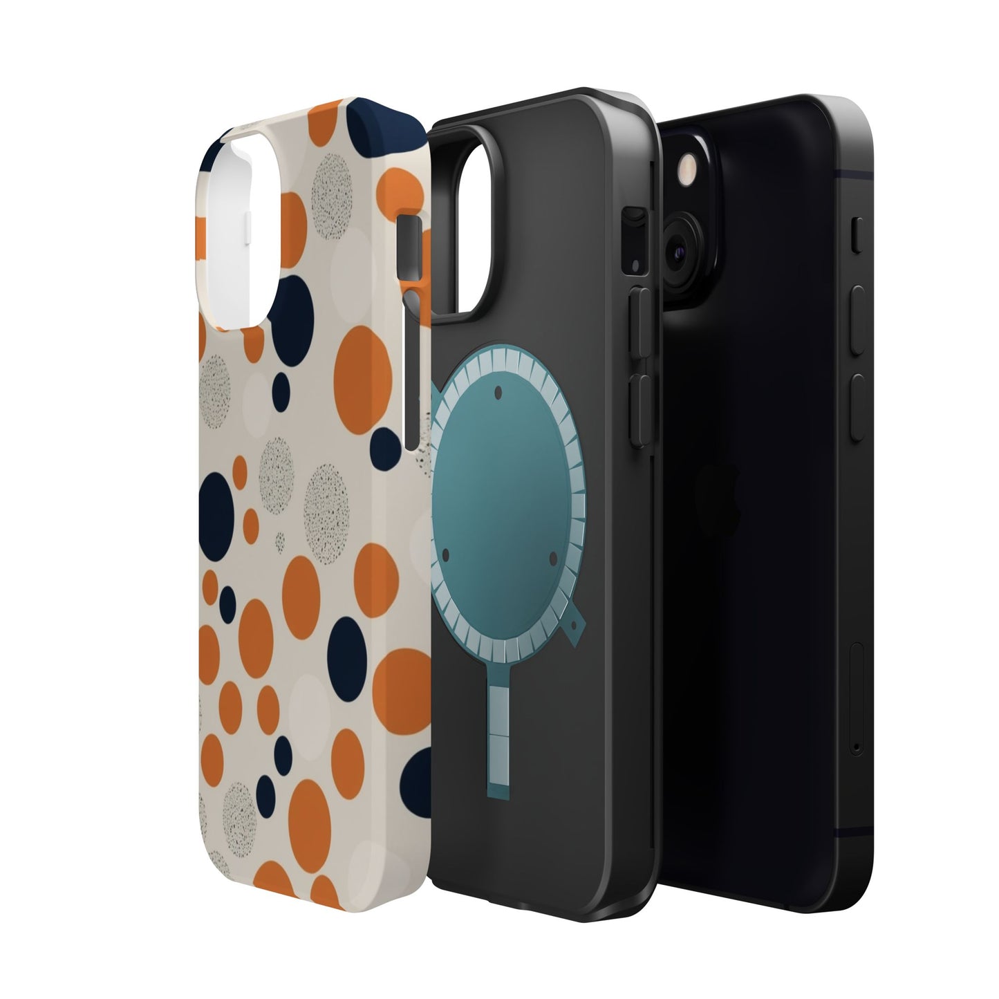 Orange Polka Dot Magnetic Phone Case