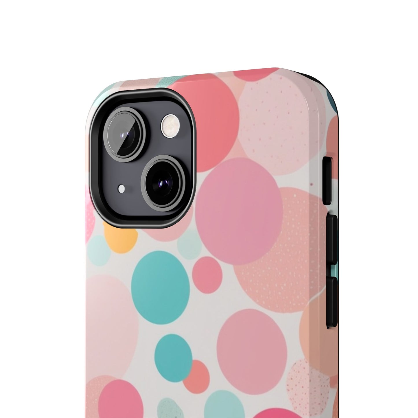Pink Polka Dot Phone Case for iPhone 16 15 14 13 12 11 X 8 7 Samsung Galaxy S24 S23 S22 S21
