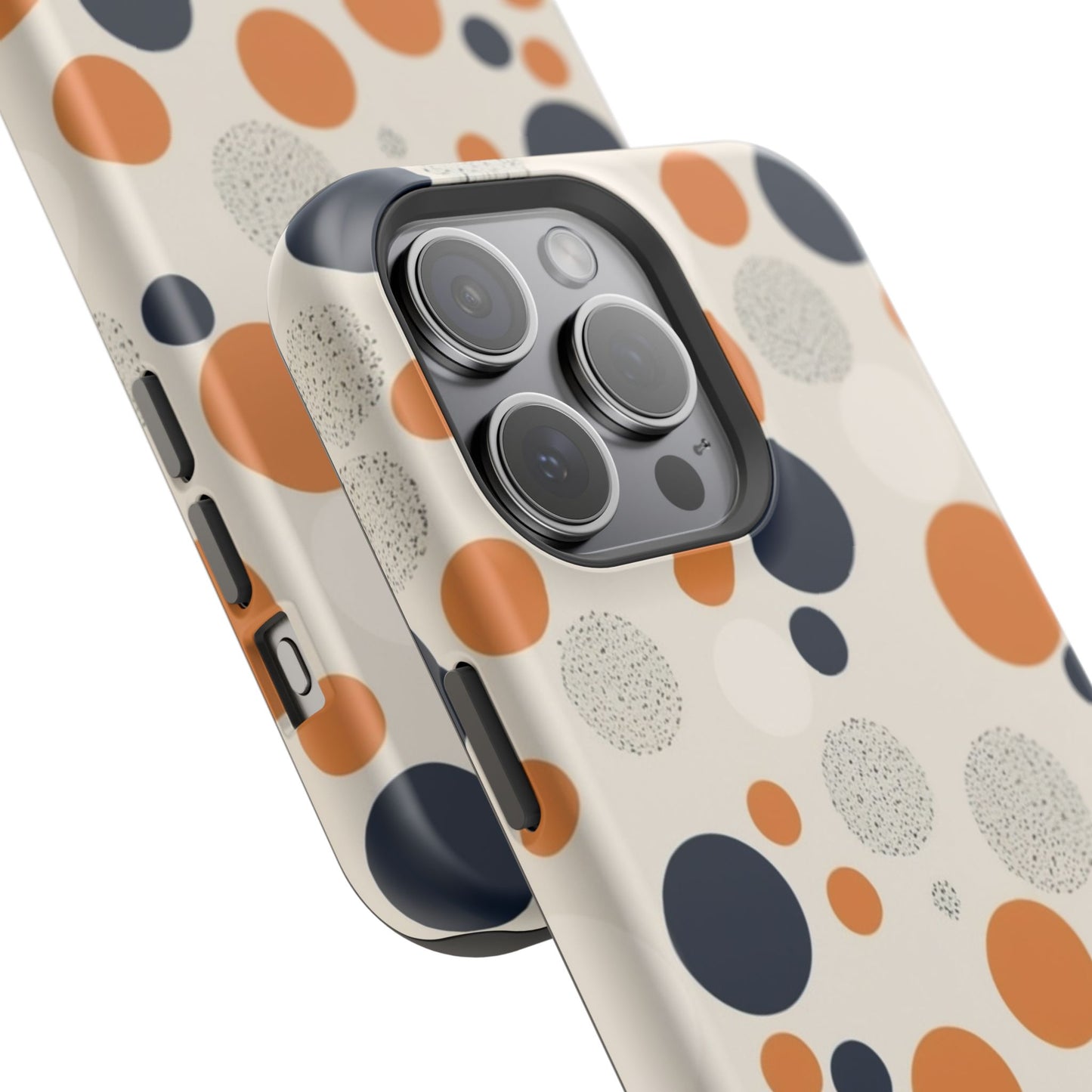Orange Polka Dot Magnetic Phone Case