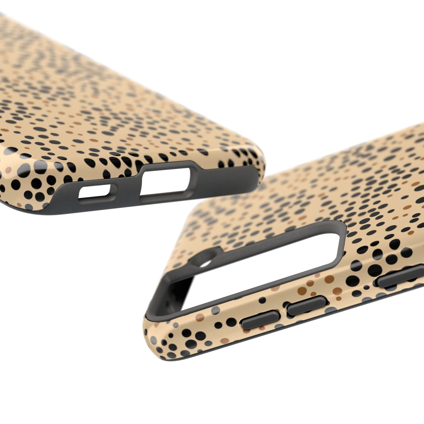 Tan and Black Dot Tough Phone Case