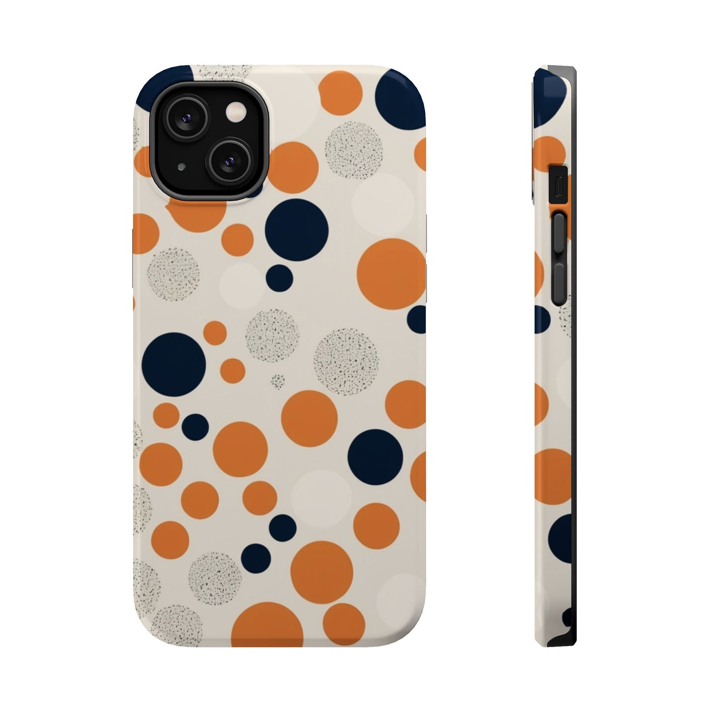 Orange Polka Dot Magnetic Phone Case