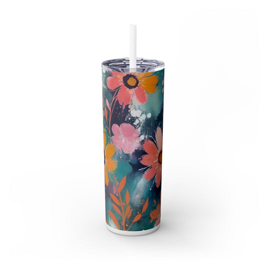 20oz Vibrant Floral Skinny Tumbler